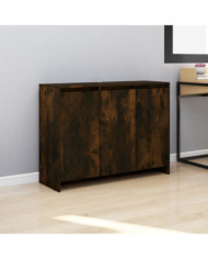 Buffet Chêne fumé 102x33x75 cm Bois d'ingénierie | Mobilier & Déco