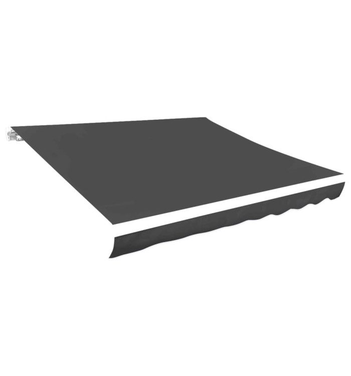 Toile d'auvent Anthracite 500x300 cm | Mobilier & Déco