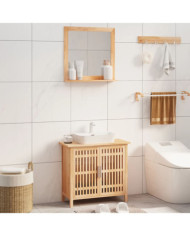 Ensemble de meubles de salle de bain 2 pcs Bois massif de noyer | Mobilier & Déco
