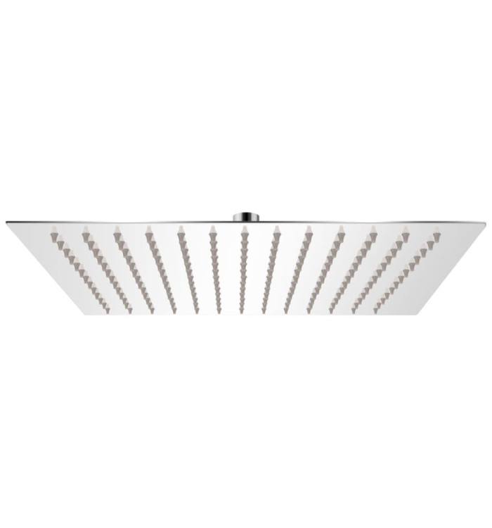 Tête de douche plongeante carrée en acier inoxydable 25x25 cm | Mobilier & Déco
