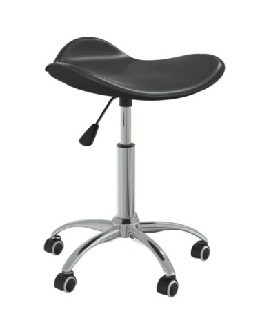 Tabouret de salon et spa Noir Similicuir | Mobilier & Déco