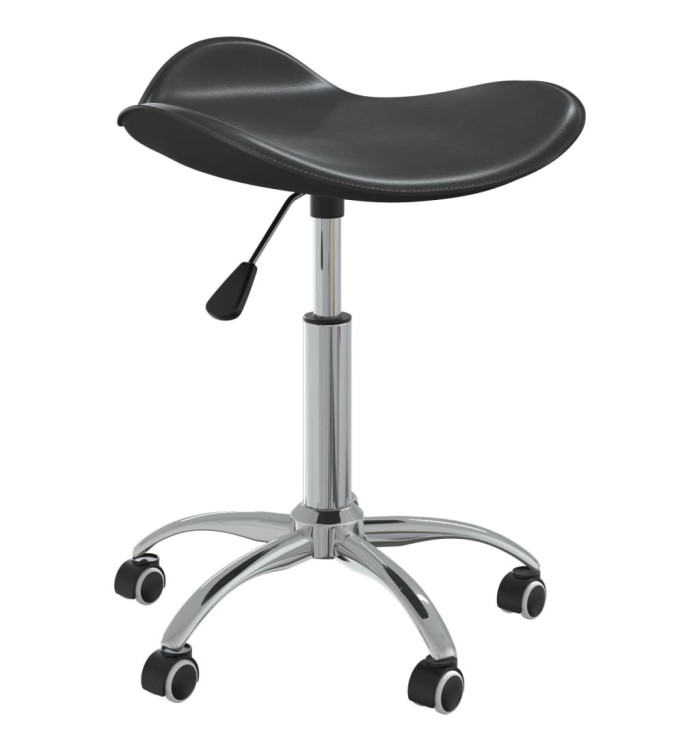 Tabouret de salon et spa Noir Similicuir | Mobilier & Déco