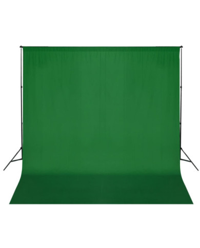 Système de support de toile de fond 600 x 300 cm Vert | Mobilier & Déco