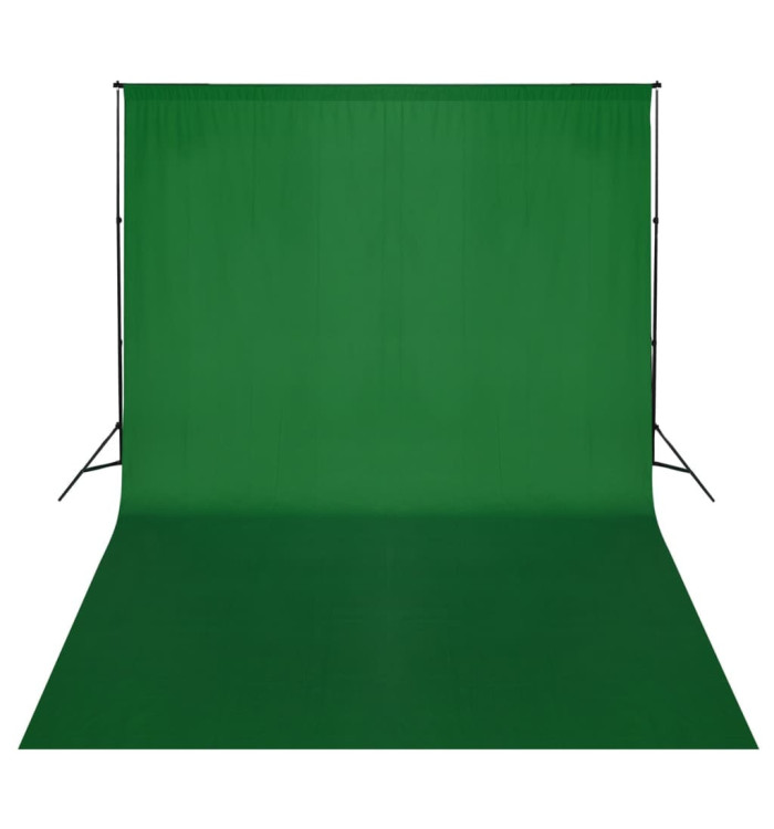 Système de support de toile de fond 500 x 300 cm Vert | Mobilier & Déco