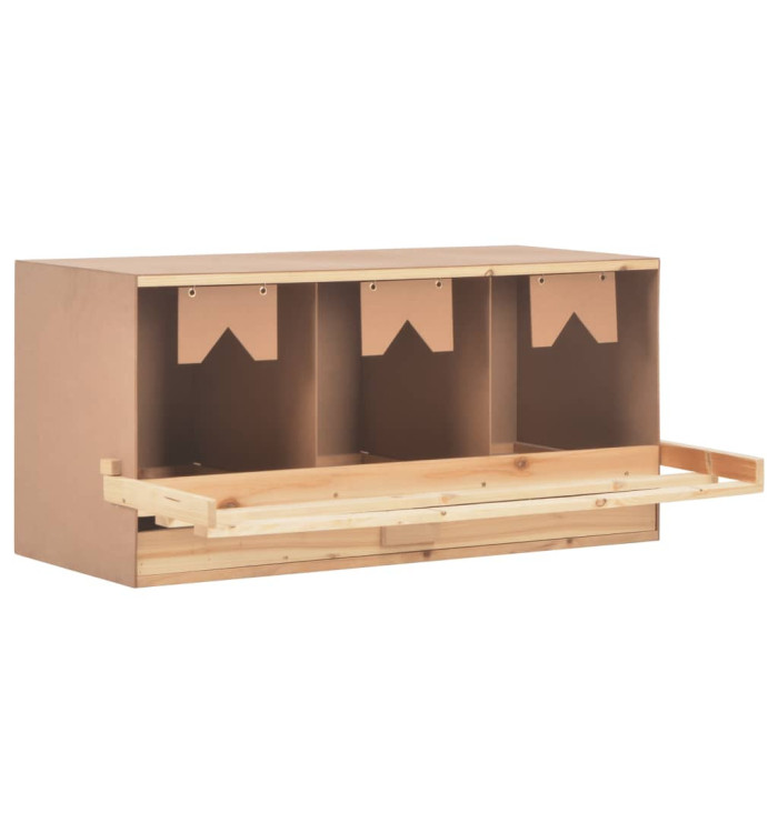 Pondoir 3 compartiments 96x40x45 cm bois de pin massif | Mobilier & Déco