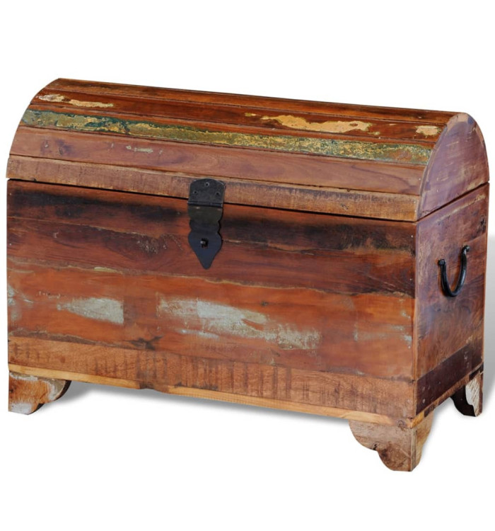 Coffre de rangement Bois de récupération massif | Mobilier & Déco