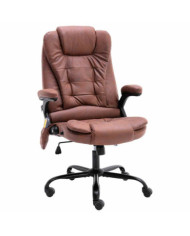 Chaise de bureau de massage marron clair similicuir daim | Mobilier & Déco