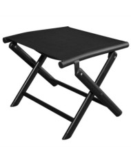 Repose-pied pliable Noir Aluminium | Mobilier & Déco