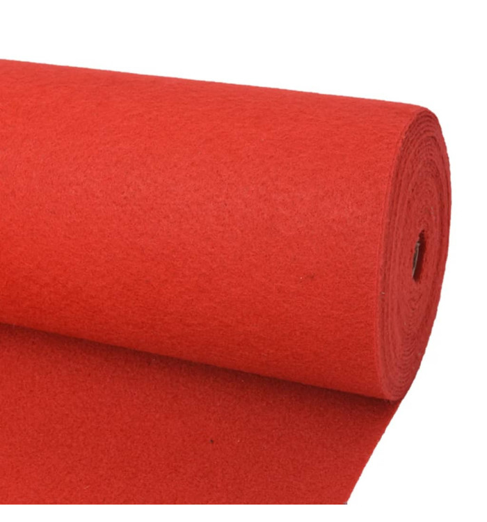 Tapis pour exposition 1 x 12 m rouge | Mobilier & Déco