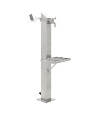 Colonne à eau de jardin carrée Acier inoxydable 95 cm | Mobilier & Déco