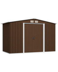 Abri de stockage pour jardin Marron 257x205x178 cm Acier | Mobilier & Déco