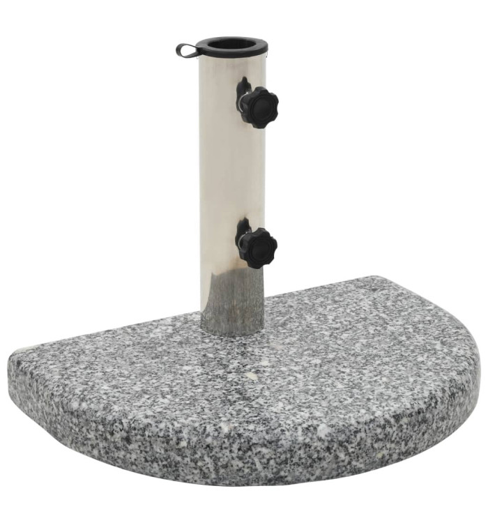 Socle de parasol Granite courbe 10 kg Gris | Mobilier & Déco