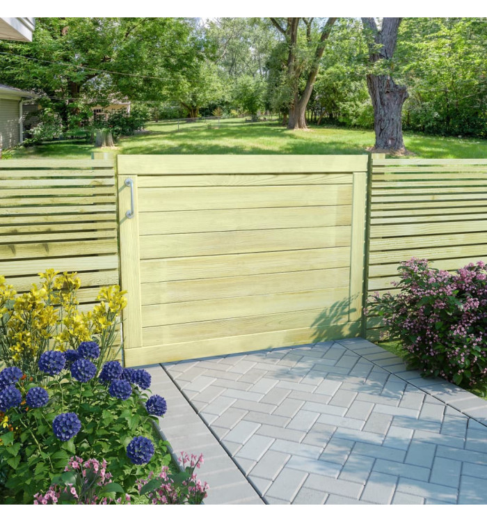 Portail de jardin Bois de pin imprégné 75x100 cm | Mobilier & Déco