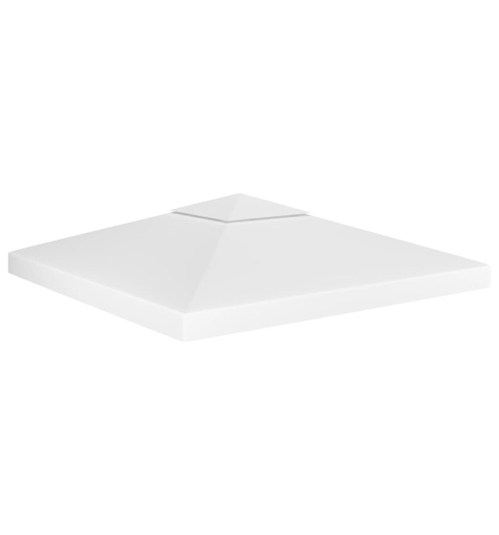 Toile de toit de belvédère 2 niveaux 310 g/m² 3x3 m Blanc | Mobilier & Déco