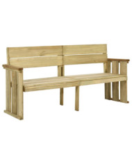 Banc de jardin 172 cm bois de pin imprégné | Mobilier & Déco