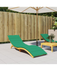 Coussin de chaise longue vert 200x70x3 cm tissu oxford | Mobilier & Déco