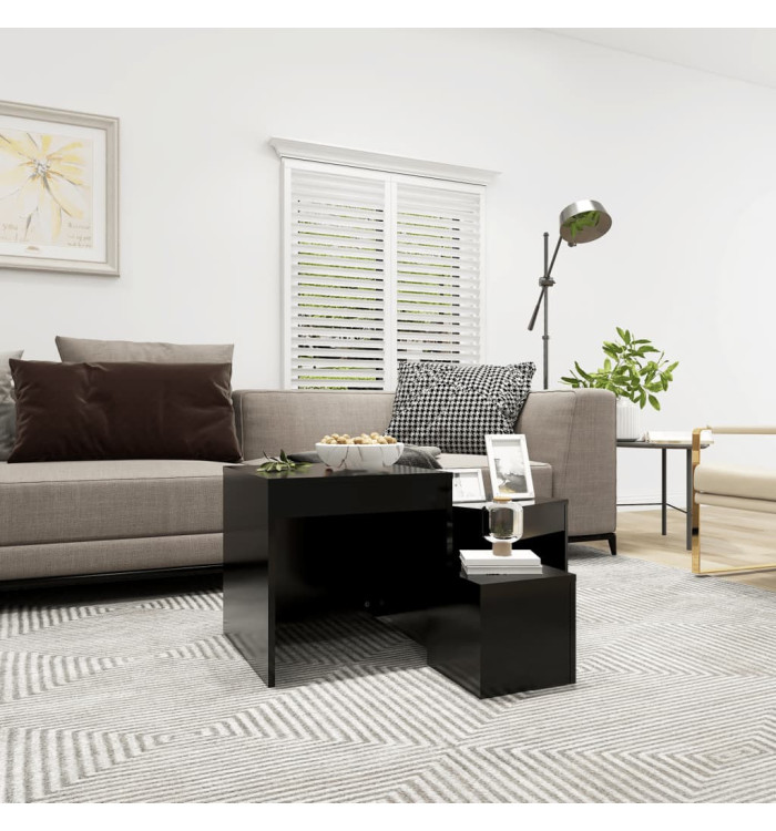 Tables gigognes 3 pcs Noir Aggloméré | Mobilier & Déco