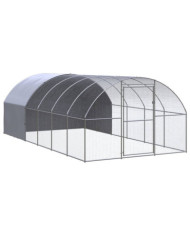 Poulailler d'extérieur 3x6x2 m Acier galvanisé | Mobilier & Déco