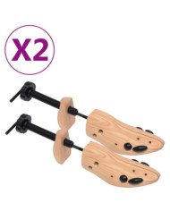 Embauchoirs 2 paires Pointure 36-40 Bois de pin massif | Mobilier & Déco