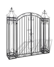 Portillon ornemental de jardin Fer forgé 122 x 20,5 x 134 cm | Mobilier & Déco