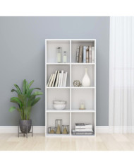 Bibliothèque/Buffet Blanc brillant 66x30x130 cm Bois ingénierie | Mobilier & Déco