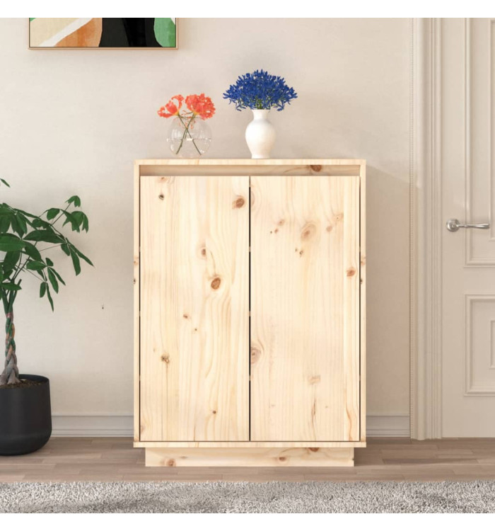 Armoire à chaussures 60x35x80 cm Bois de pin massif | Mobilier & Déco