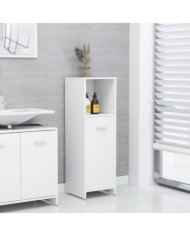 Armoire de salle de bain Blanc 30x30x95 cm Bois d'ingénierie | Mobilier & Déco