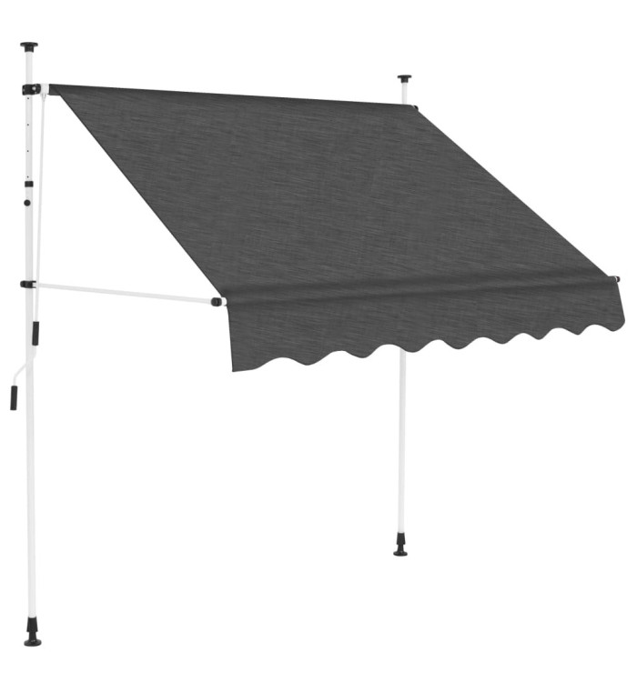 Auvent manuel rétractable 200 cm Anthracite | Mobilier & Déco