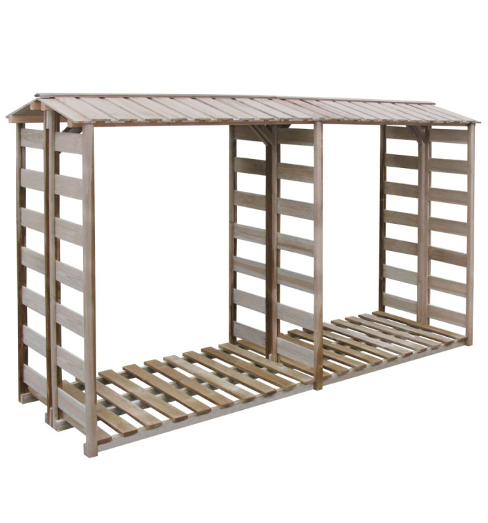 Abri de stockage du bois de chauffage 300x90x176cm Pin imprégné | Mobilier & Déco