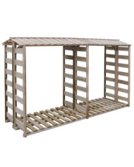 Abri de stockage du bois de chauffage 300x90x176cm Pin imprégné | Mobilier & Déco