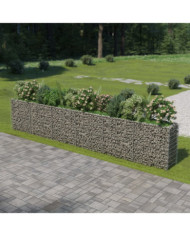 Lit surélevé à gabion Acier galvanisé 540x50x100 cm | Mobilier & Déco