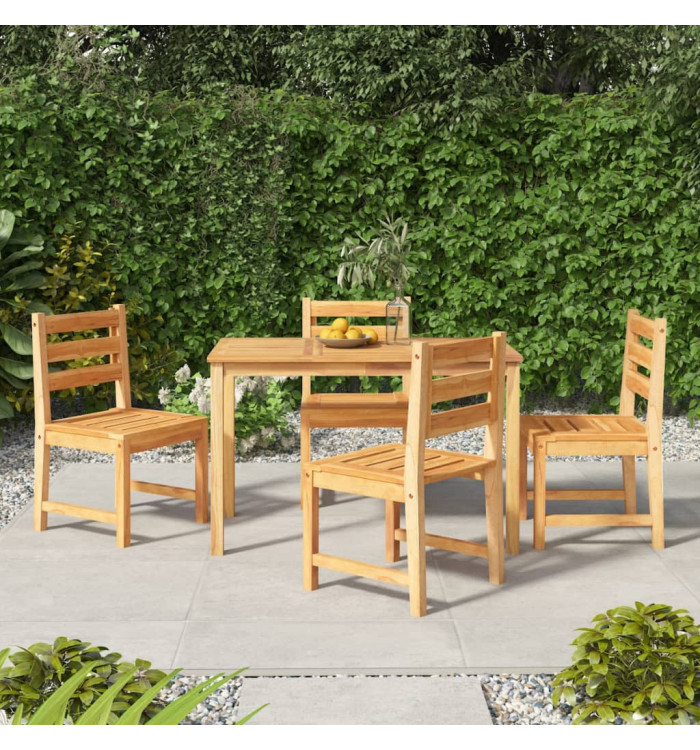 Ensemble à manger de jardin 5pcs Bois de teck massif | Mobilier & Déco