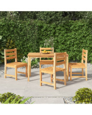 Ensemble à manger de jardin 5pcs Bois de teck massif | Mobilier & Déco
