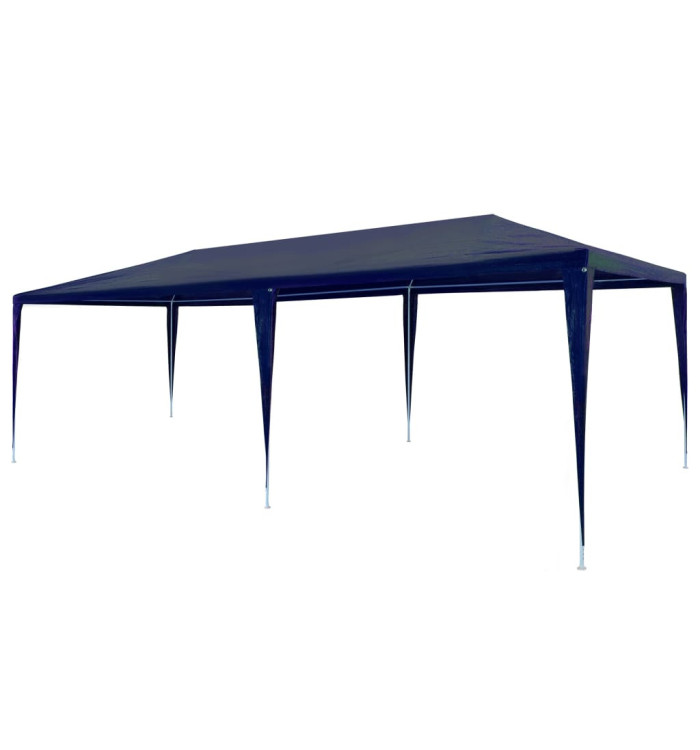 Tente de réception 3x6 m PE Bleu | Mobilier & Déco