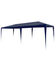 Tente de réception 3x6 m PE Bleu | Mobilier & Déco