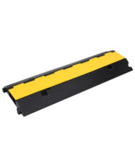 Rampe de protection de câble avec 2 canaux 100 cm caoutchouc | Mobilier & Déco