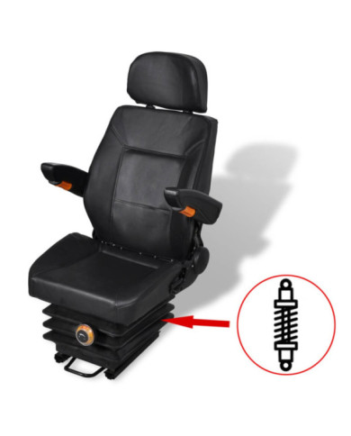 Siège de tracteur avec suspension | Mobilier & Déco