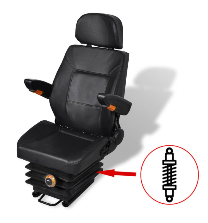 Siège de tracteur avec suspension | Mobilier & Déco