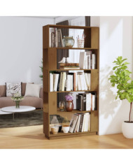 Bibliothèque/Cloison Marron miel 80x25x163,5 cm Pin solide | Mobilier & Déco
