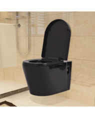 Toilette murale Céramique Noir | Mobilier & Déco