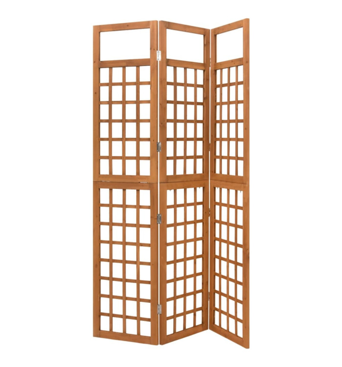Cloison de séparation à 3 panneaux/treillis bois sapin massif | Mobilier & Déco