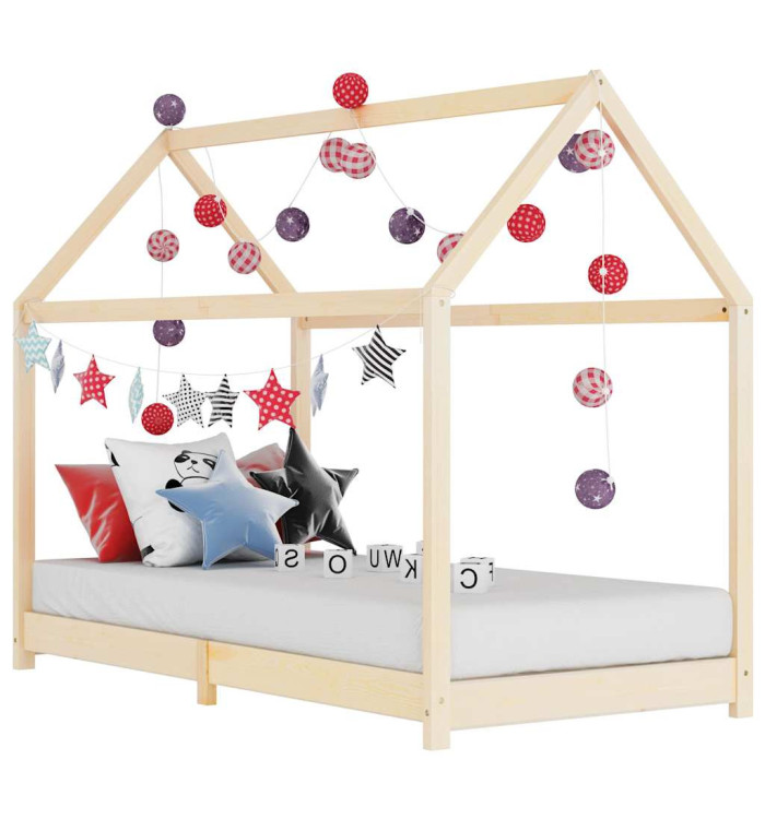 Cadre de lit d'enfant Bois de pin massif 90 x 200 cm | Mobilier & Déco