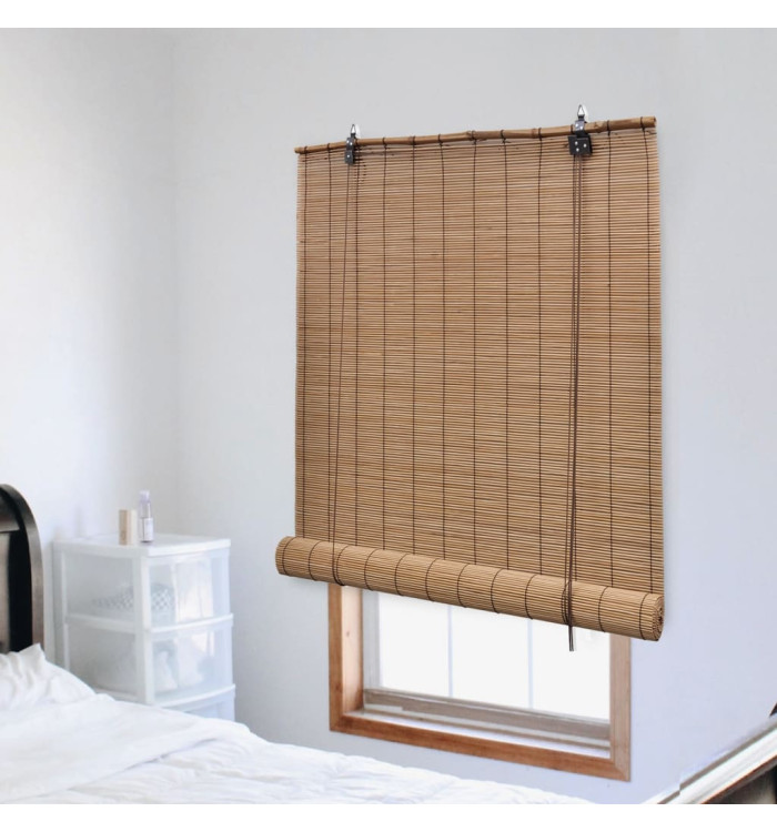 Store roulant en bambou 140x220 cm Marron | Mobilier & Déco