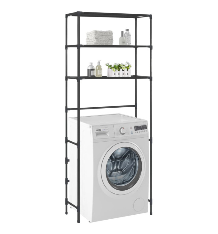 Support de rangement au-dessus lave-linge 3 niveaux 69x28x169cm | Mobilier & Déco