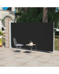 Auvent latéral de patio 160x300 cm Noir | Mobilier & Déco