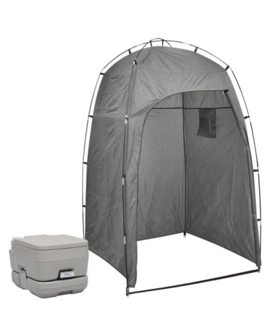 Toilette portable de camping avec tente 10+10 L | Mobilier & Déco