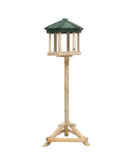 Mangeoire à oiseaux sur pied Bois de sapin 33x110 cm | Mobilier & Déco