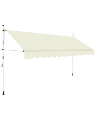 Auvent manuel rétractable 350 cm Crème | Mobilier & Déco