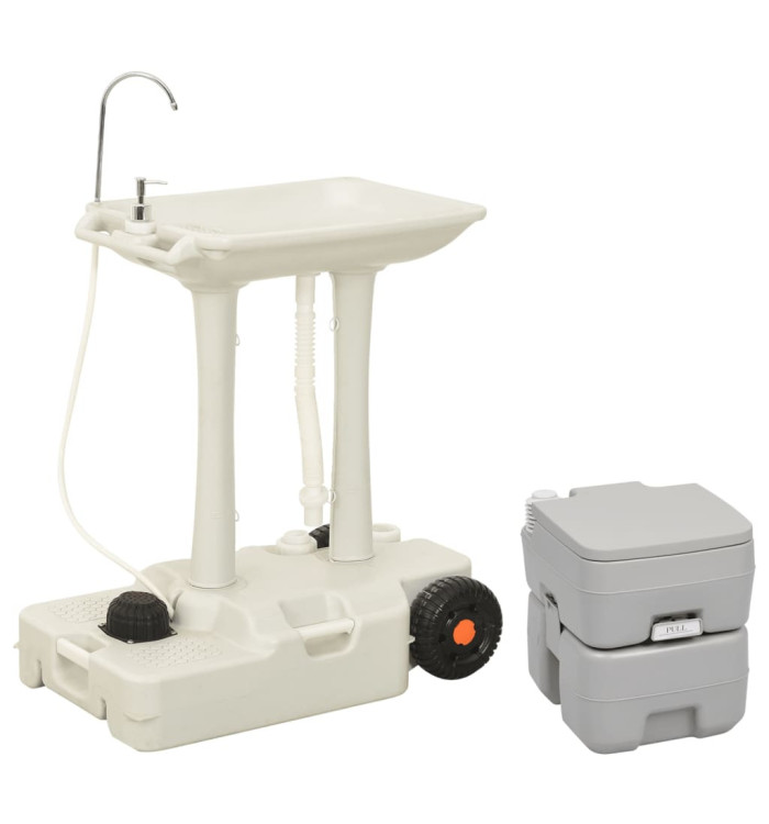 Ensemble de toilette et support de lavage des mains de camping | Mobilier & Déco