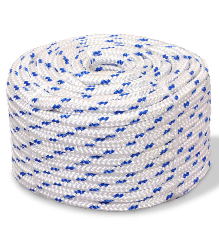 Corde de bateau Polypropylène 6 mm 500 m Blanc | Mobilier & Déco